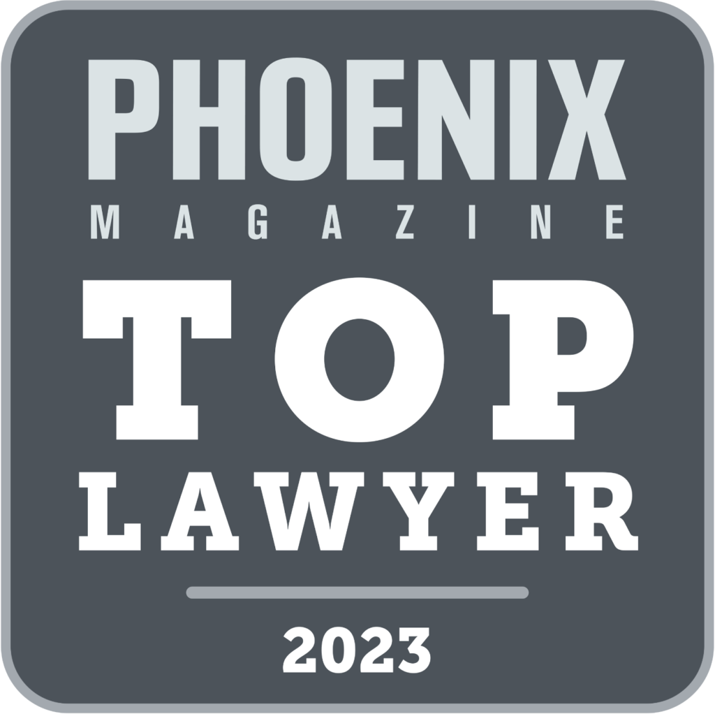 Phoenix Magazine Top Lawyer 2023 badge — Ryan Tait